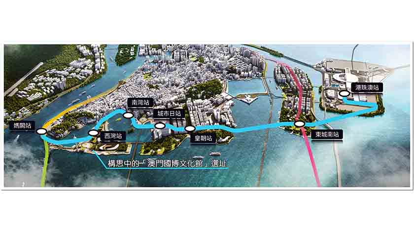 南線『西灣站』應靠近澳門國博文化館    
