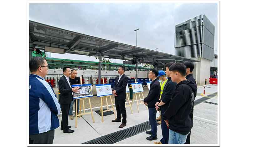 輕軌東線ES1站建全天候通道  連接關閘邊檢大樓    