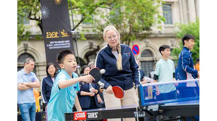 藉國際乒聯百年契機  官企攜手多舉措帶動乒乓球運動走進社區    